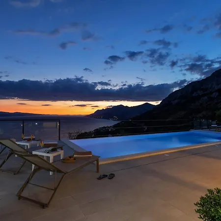 Skyview Mit Infinitypool Und Panorama Meerblick Brela