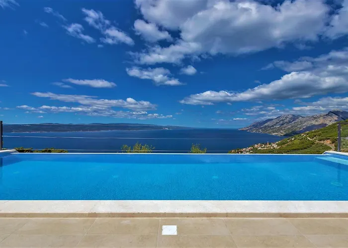 Skyview Mit Infinitypool Und Panorama Meerblick بريلا
